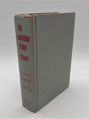 The Foundation Trilogy Asimov (1951) Doubleday Science Fiction Hardcover No DJ